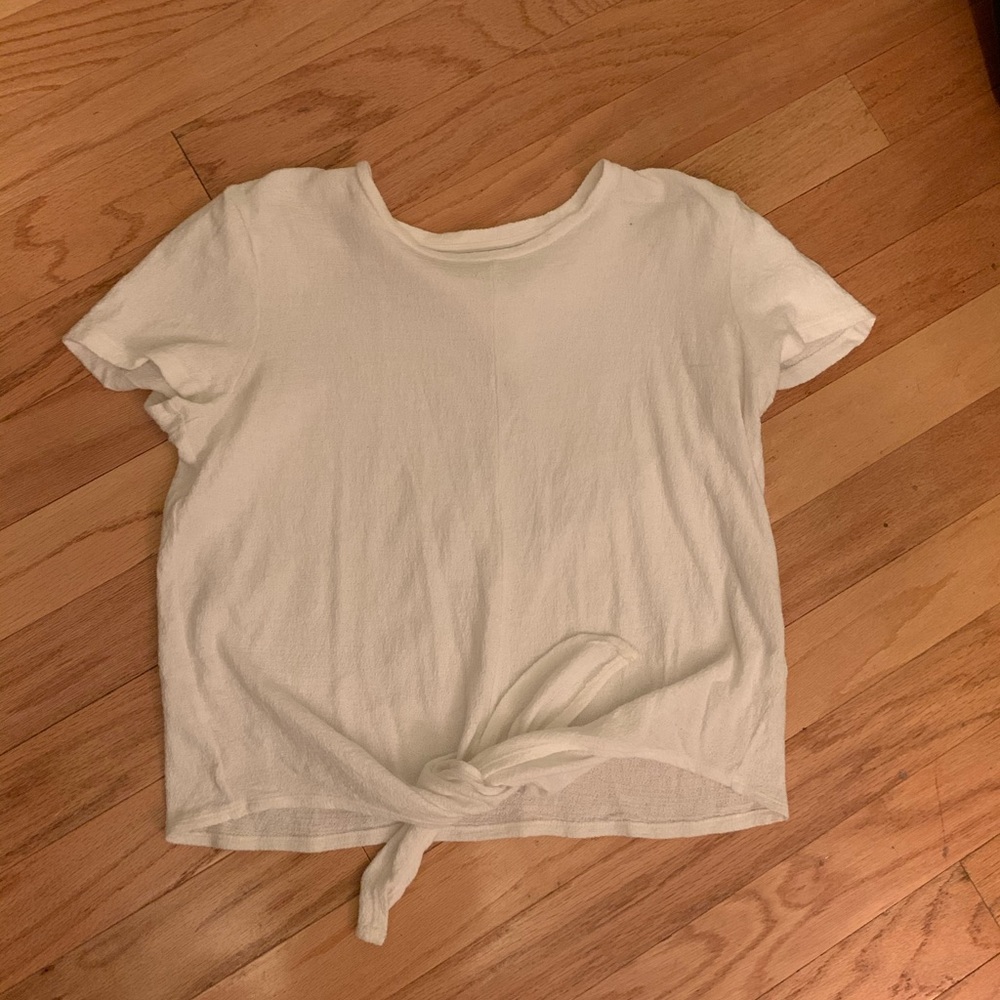 Madewell white tie top